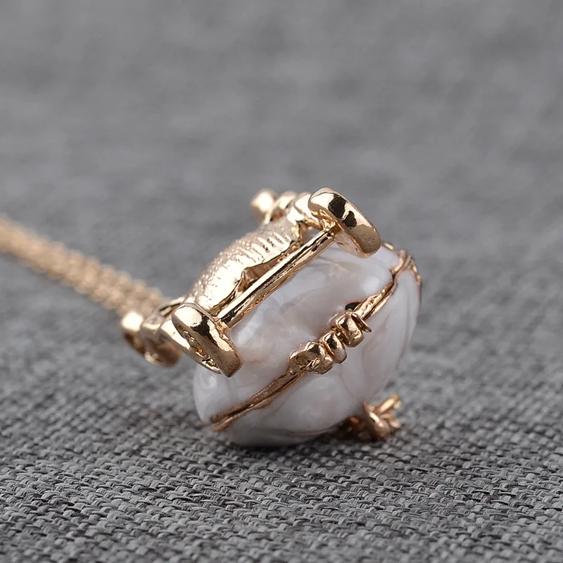 Маргаритки Тыква подвеска &quotТележка&quot ожерелье сказочный мир ожерелья с