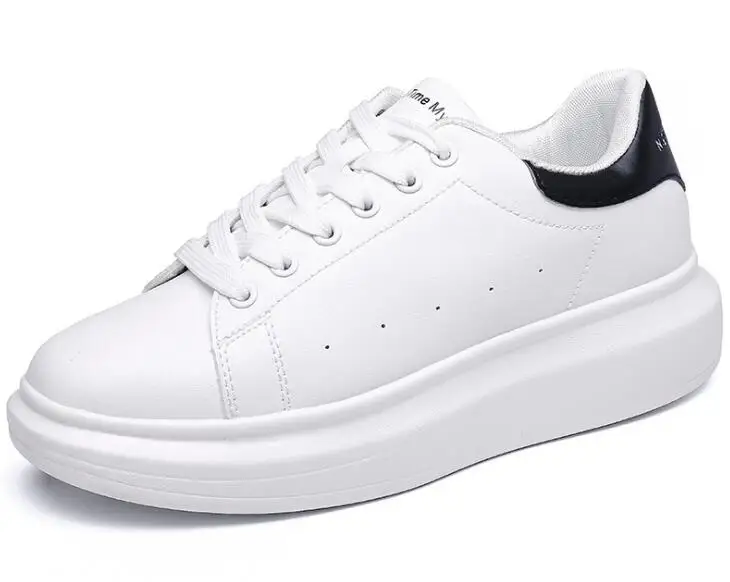 Akexiya/ботильоны на платформе белого цвета Для женщин Кроссовки танкетке Невидимый