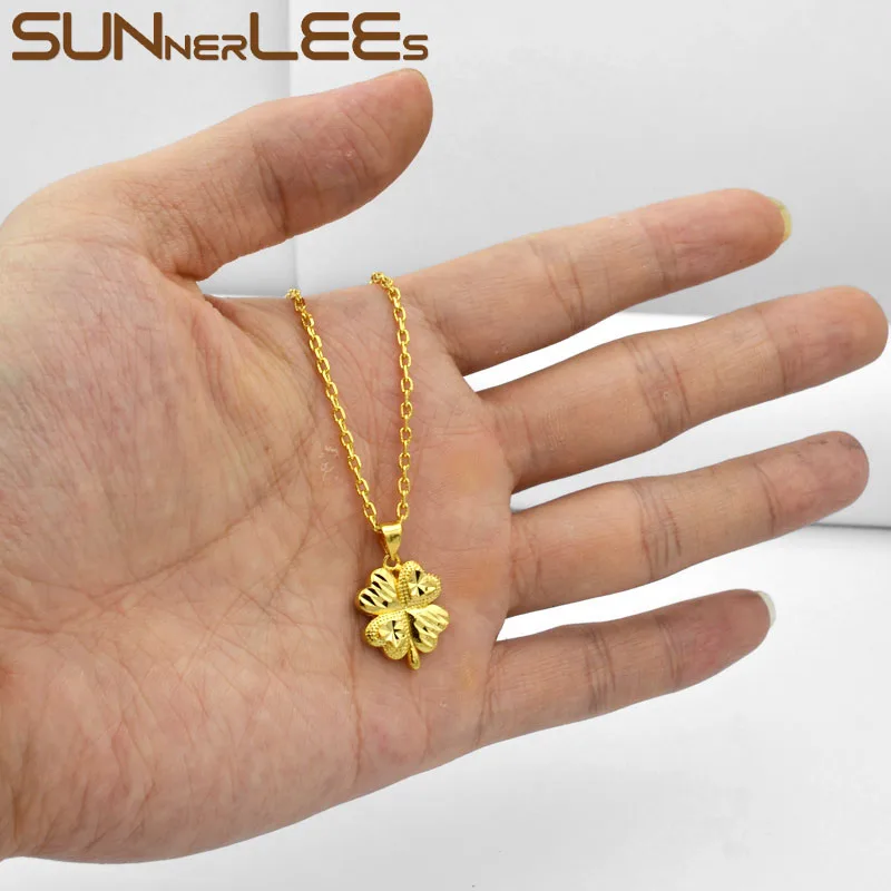 SUNNERLEES модные ювелирные изделия золотого цвета Кулон Ожерелье Нежный