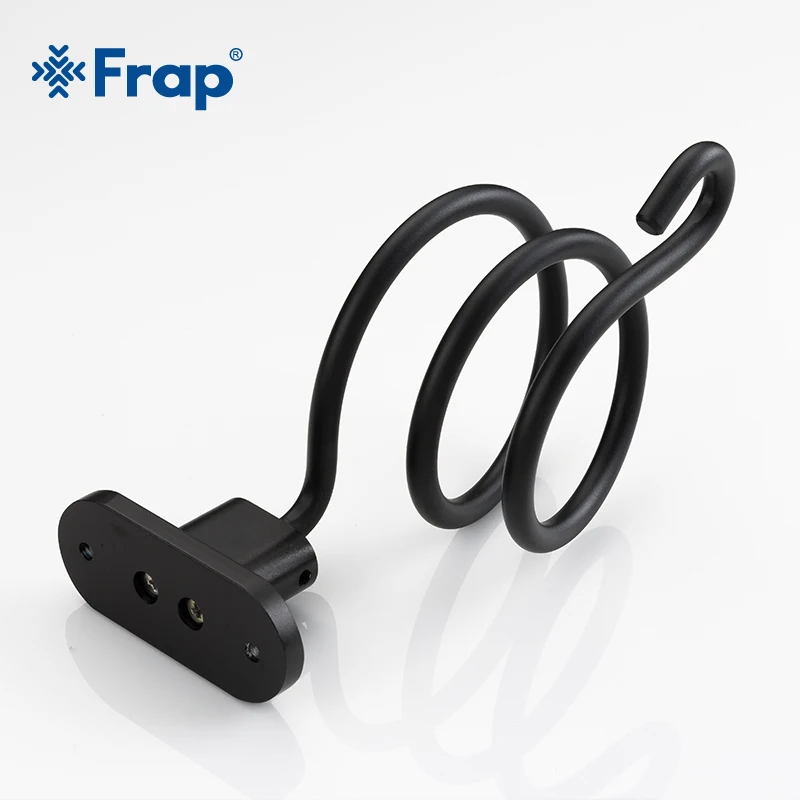 Черная настенная сушилка для волос FRAP алюминиевый настенный держатель ванной