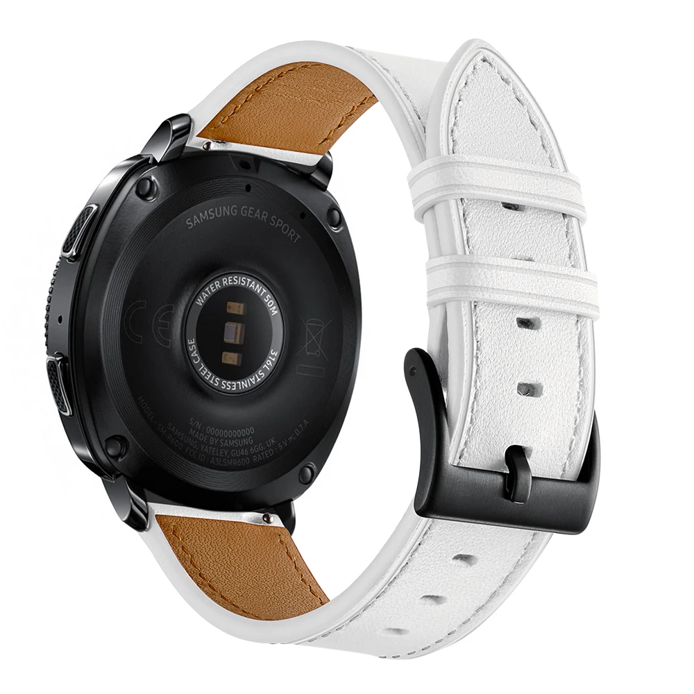 6 цветов Новое поступление Мода 20 мм Натуральная Кожа Замена для samsung gear Sport S4