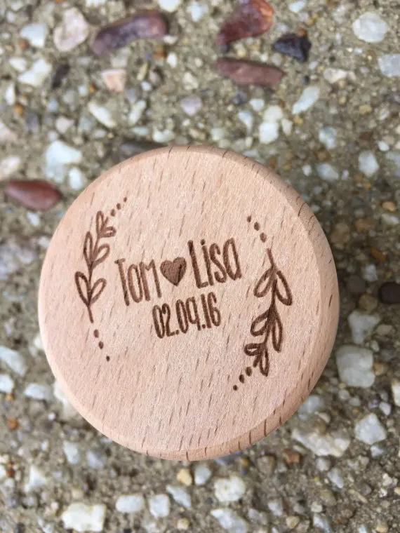 Персонализированный великолепный венок Деревенское деревянное Свадебное