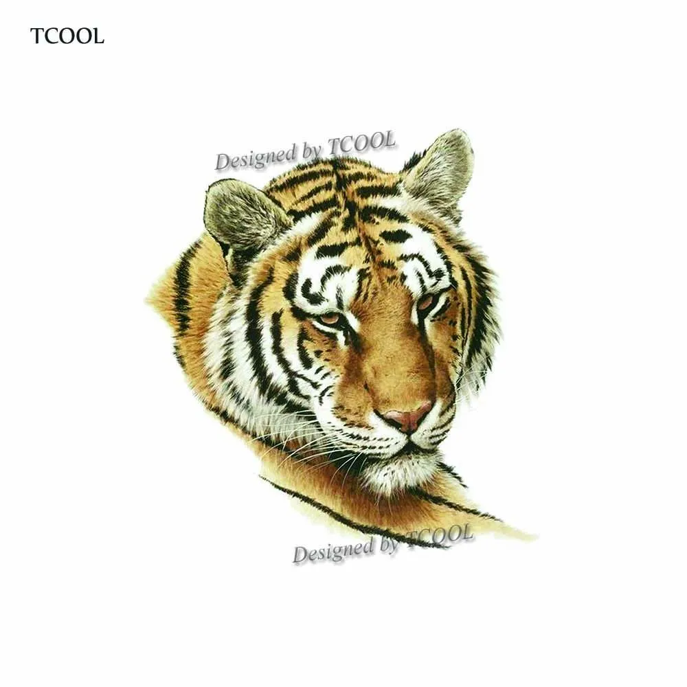 Временная тату-наклейка HXMAN с тигром для мужчин водостойкая Имитация тела