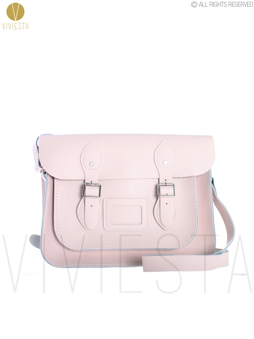 14 &quotпастель Британский Натуральная кожа Сумка Весна Лето Pantone цвет розовый кварц