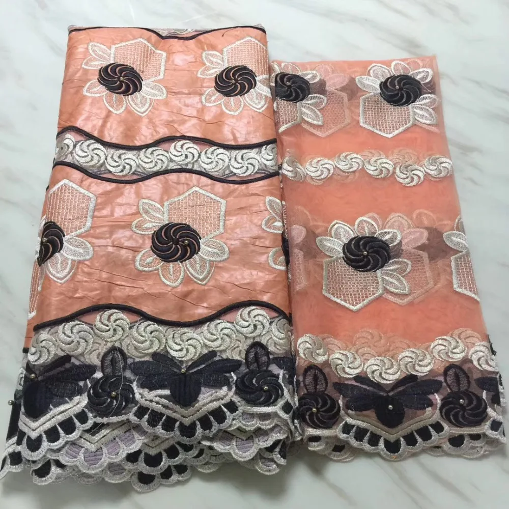 Новое поступление африканская ткань Базен риче кружевная высокого качества