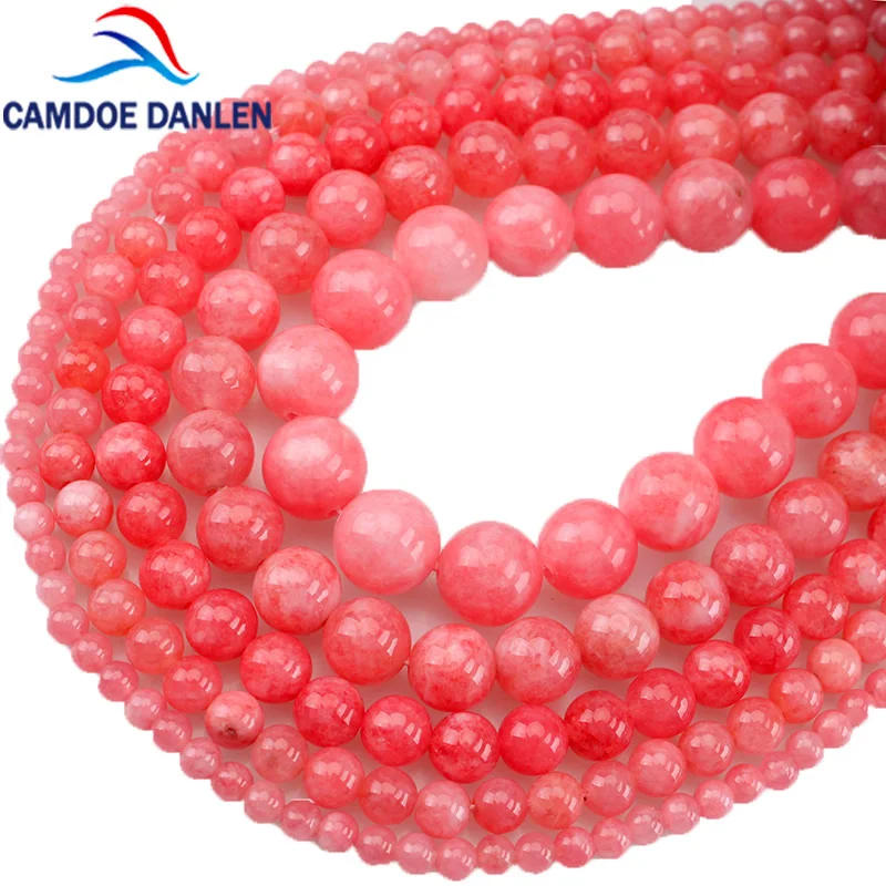 Натуральный Родохрозит красный ангелит круглые бусины 4 6 8 10 12 мм Diy браслет