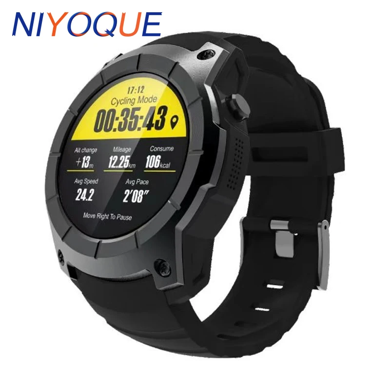 NIYOQUE S958 gps Смарт-часы спортивные водонепроницаемые монитор сердечного ритма циферблат вызов 2G sim-карта Все совместимые умные часы для Android IOS