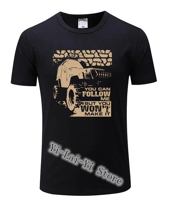 Новый бренд Jeeps Футболка мужская машина для внедорожной рубашки Kawaii