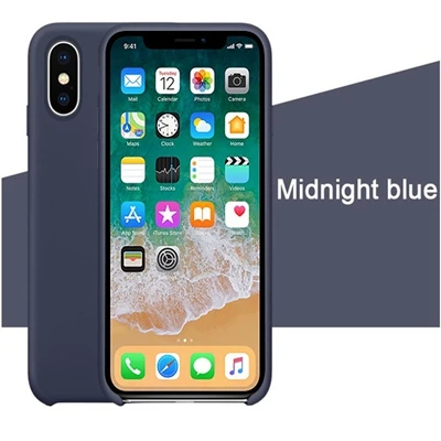 Midnight Blue Силиконовый чехол IMIDO для iPhone 6/6 S/5/SE7/8 Plus X/Xs/XR/Xs/Max официальный силиконовый чехол для телефона в розничной упаковке - Color: Midnight Blue