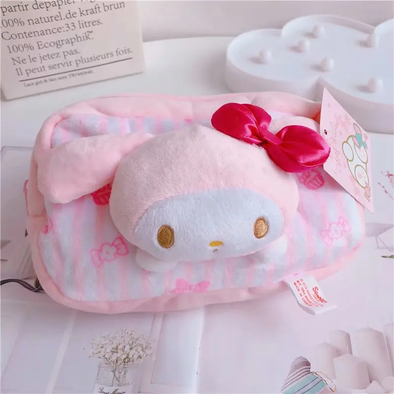 Мультяшный Sanrio, Hello Kitty My Melody Cinnamoroll pompomparin женская косметичка для хранения косметики сумки пенал для девочек Подарки