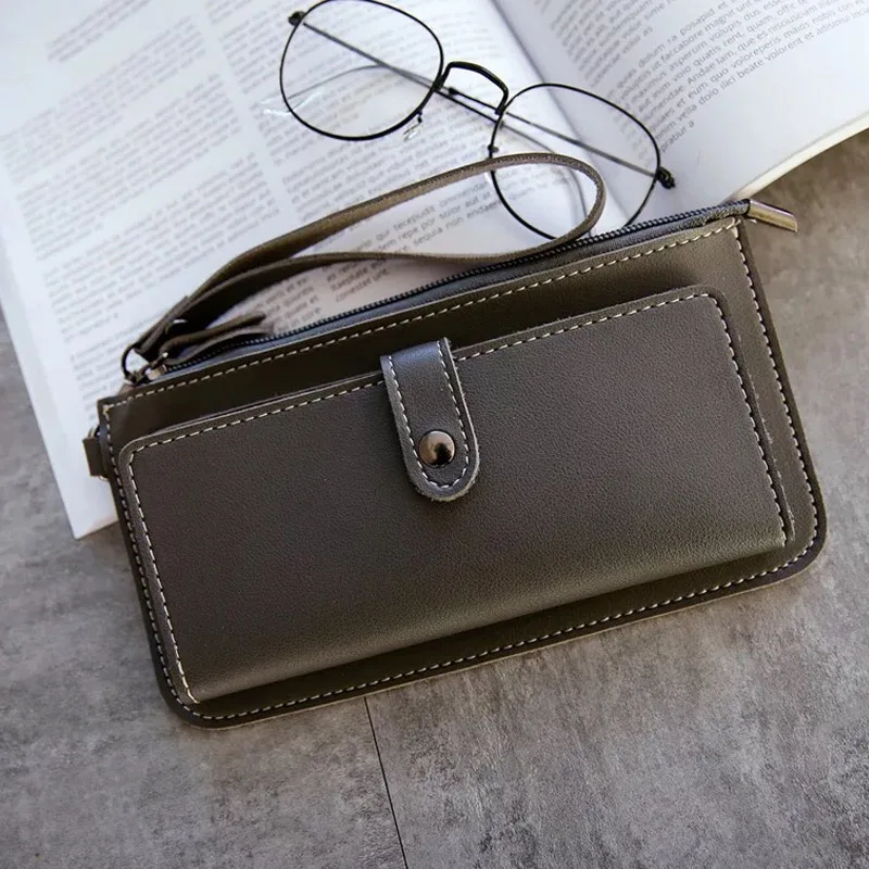 Из искусственной кожи Для женщин кошелек женский длинный клатч леди Walet 2018 мода
