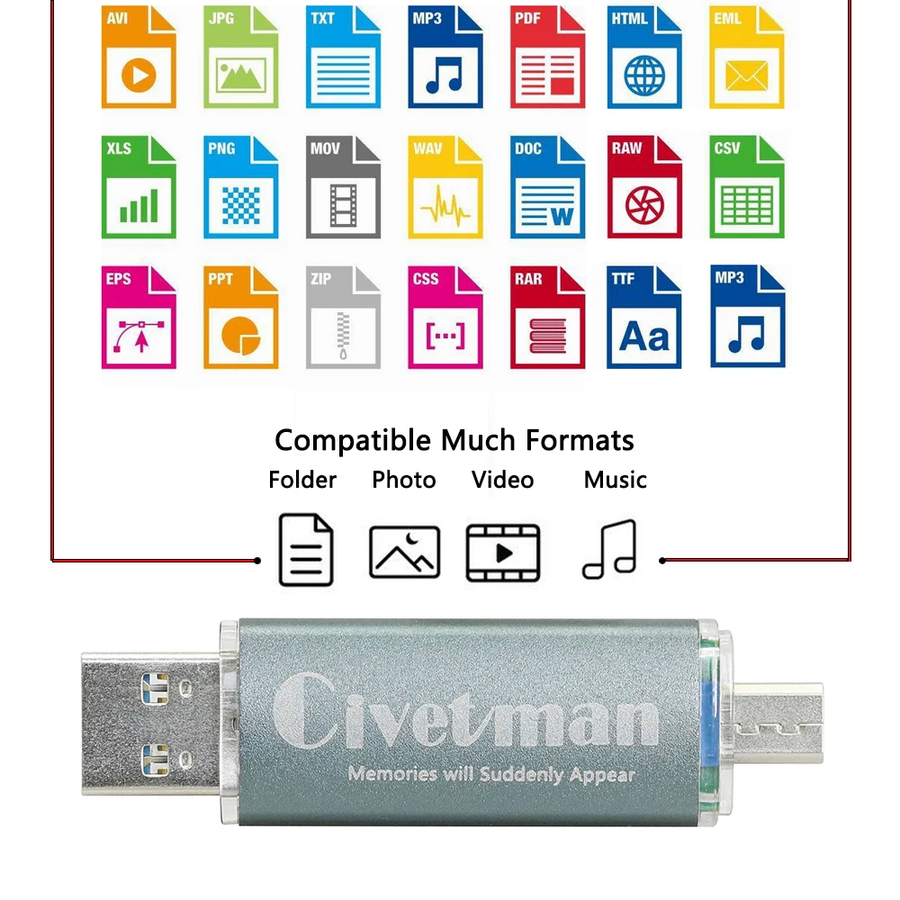 Civetman телефон OTG 16 ГБ 32 64 128 | Компьютеры и офис