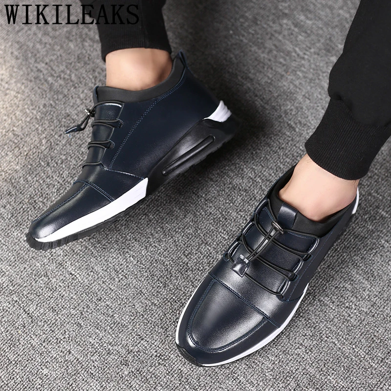 Genuine Leather Shoes Men Brand Mens Casual Hot Sale Designer High Quality Sneakers Sepatu Slip On Pria | Обувь