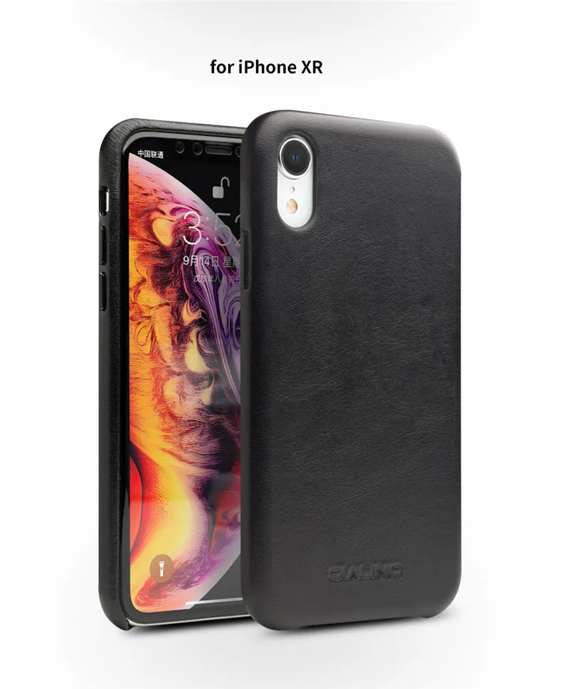 Для iphone X XR XS MAX бренд QIALINO натуральная кожа кенгуру чехол из натуральной кожи винтажный Ретро Бизнес чехол для телефона