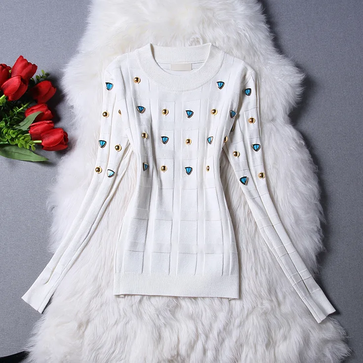 Женский трикотажный топ с длинным рукавом и юбка комплект из 2 предметов Осень