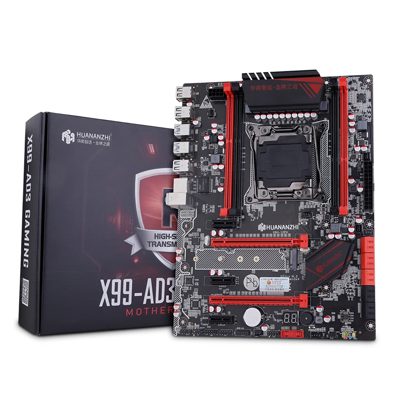Скидка материнская плата комплект HUANANZHI X99 LGA2011-3 материнская плата с M.2 NVMe слотом cpu Xeon E5 2676 V3 ram 64G(4*16G) 1866 RECC