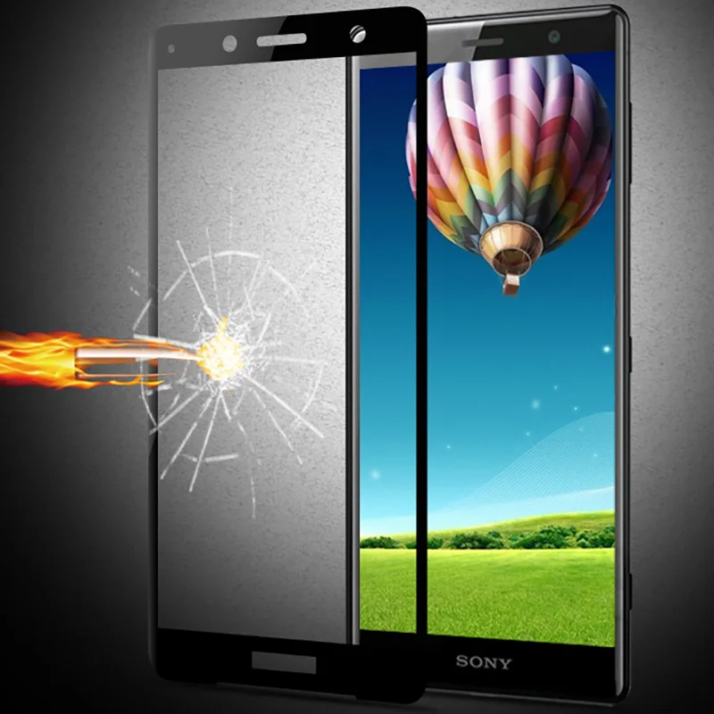 for sony xperia xa ultra glass xz2 screen protector compact xa1 plus tempered protective glas protect film |