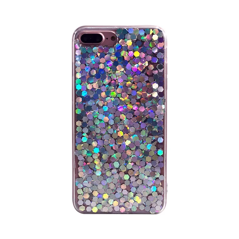 Для iPhone 7 8 Plus 6s Блестящий розовый блестящий чехол для телефона X XS 6 Глянцевый