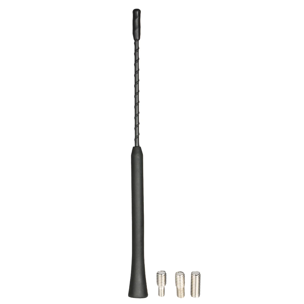 9 дюймовая сменная автомагнитола стерео антенна мачтовая черная + 3 винта|replacement