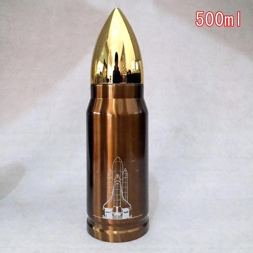 Red Copper 500ml Thermo Bala Stainless Steel Sport Flask Bottle for Jogging Walking - Цвет: Red Copper 500ml