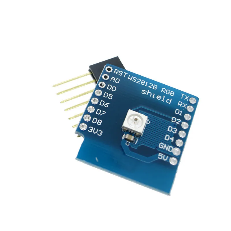 WS2812B щит RGB для WeMos D1 mini WS2812 ESP8266 плата модуля | Электронные компоненты и