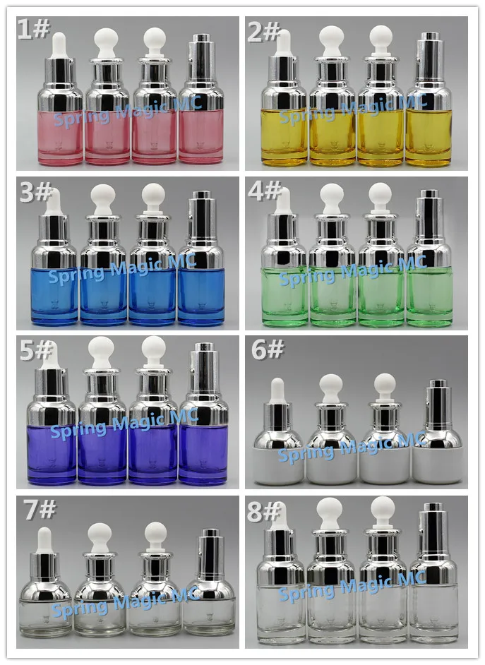 7 видов цветов 30 мл стеклянные масляные бутылки стеклянная капельница бутылка с