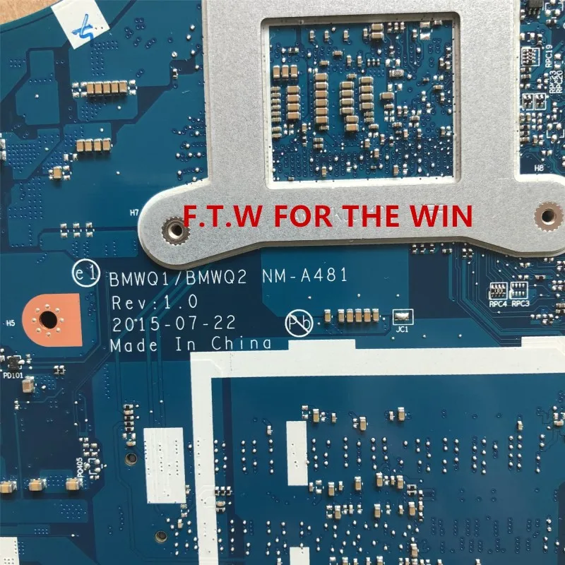 Verkauf BMWQ1/BMWQ2 NM-A481 MB Para Lenovo 300-15ISK Laptop Motherboard CPU SR2EY I3-6100U 100% Probado