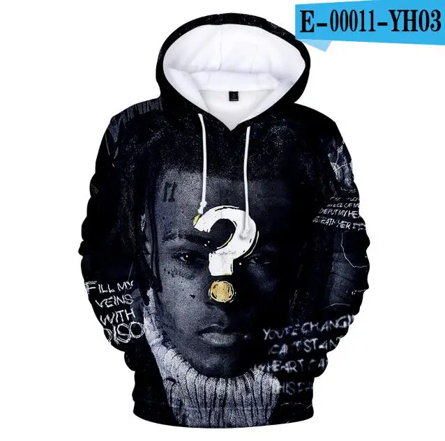 As Picture Aikooki Xxxtentacion Толстовка Sad мужские толстовки Рэпер Хип-Хоп пуловер с капюшоном свитшоты Swag толстовка хлопок Revenge Kill Топы - Цвет: As Picture