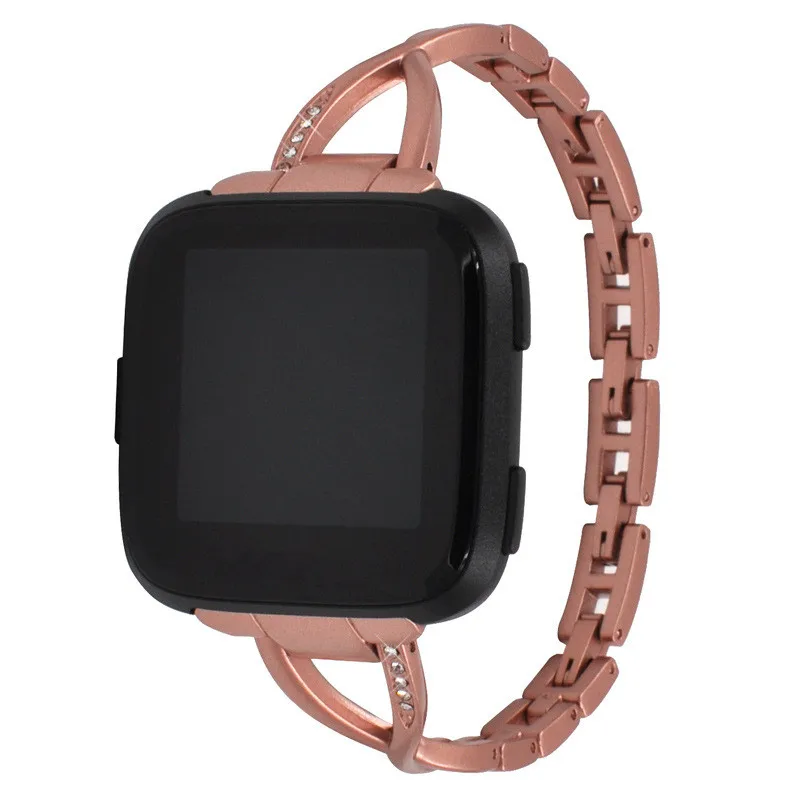 2 In1 для Fitbit Versa Нержавеющая сталь кабель-браслет на запястье с Экран Защитная пленка для Fitbit Versa ремешок для Fitbit группа