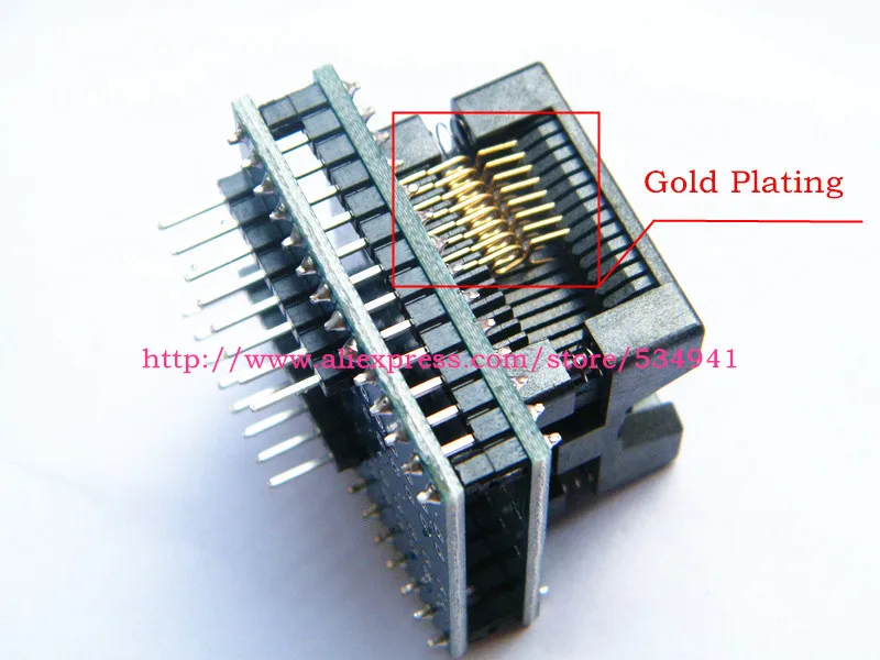 SOP16 на разъем адаптера DIP16 широкий 300 мил/SOIC16 -DIP16 sop16 dip16 ic программатор адаптер -