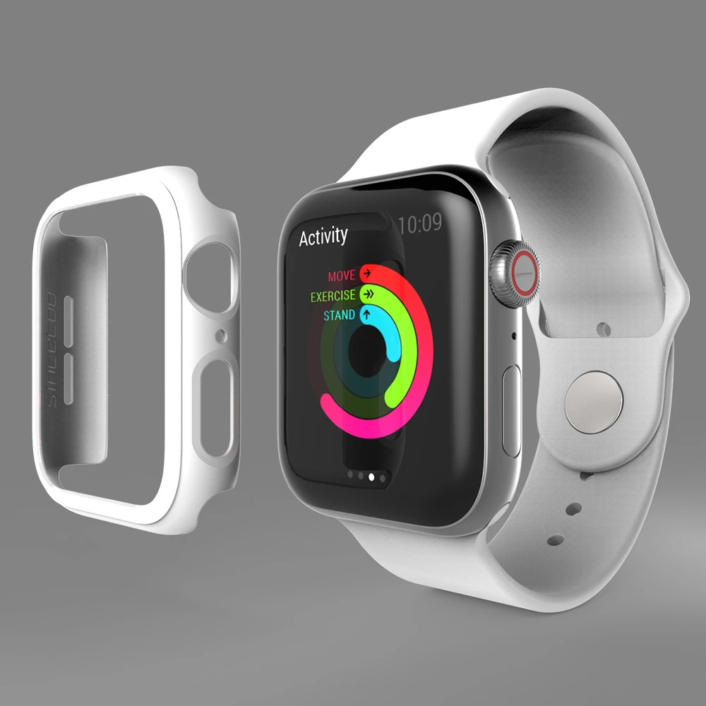 2 шт. очень тонкий Рамка ПК для наручных часов Apple Watch чехол серии 5/4 для мобильного часо-40/44 мм часы аксессуары чехол защитный чехол