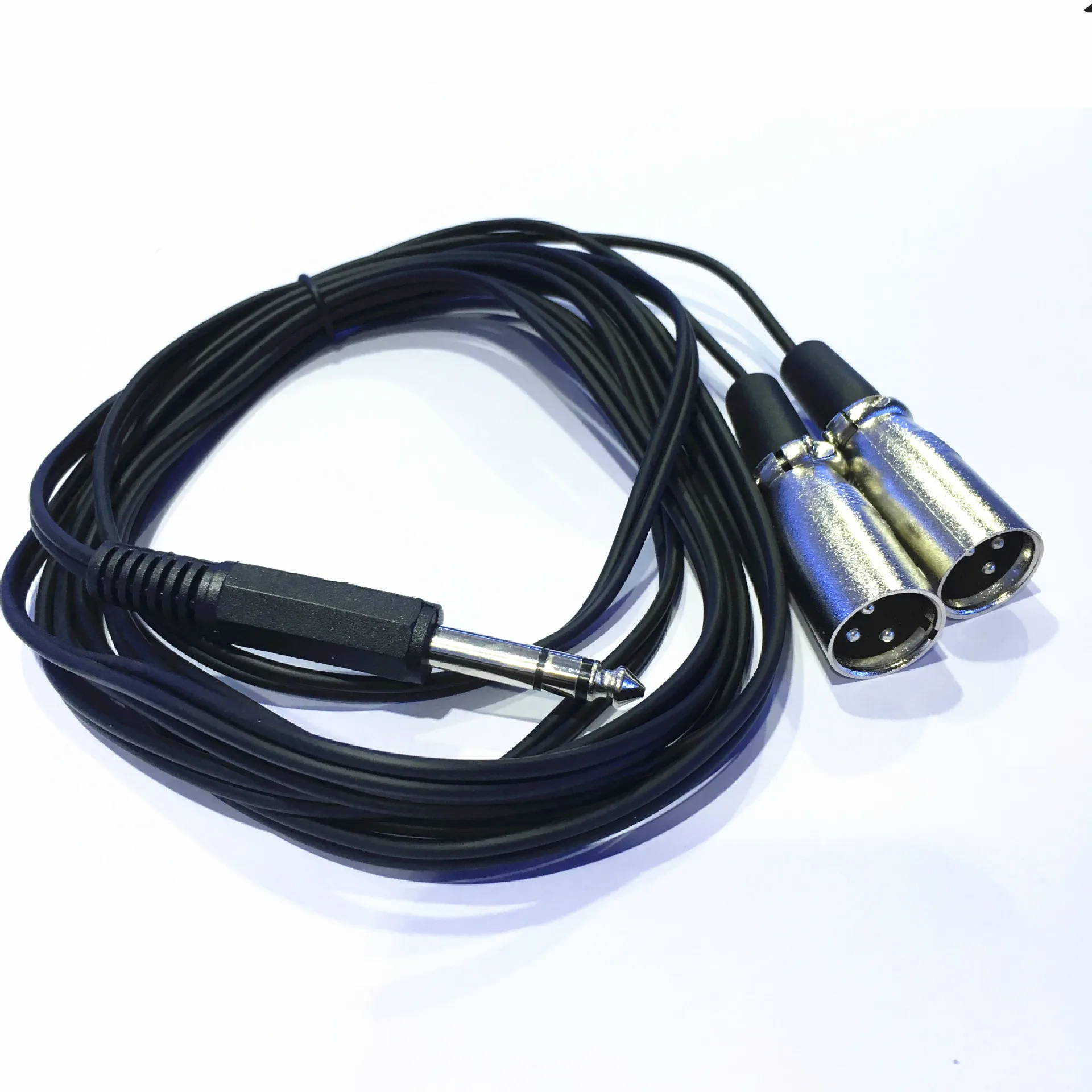 3 5 дюймовый стерео штекер 1/4 мм к контактному XLR штекеру * 2 аудиокабелю для