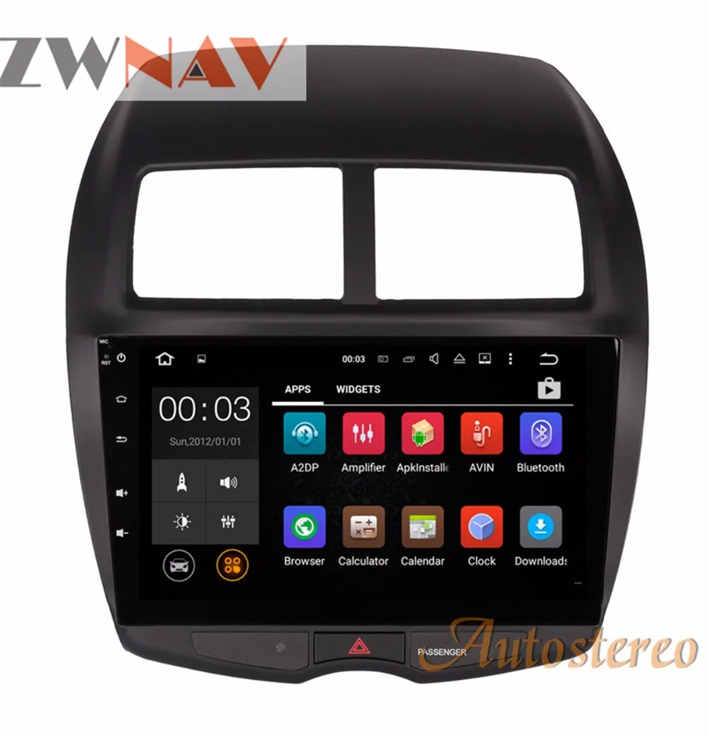 10,2 дюймов и 8 дюймов Android 7,1 автомобильный dvd-плеер gps навигация для Мицубиси ASX RVR Outlander Sport 2010