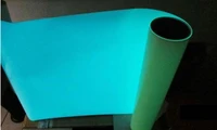 50cm width50m high quality pu luminescent vinylvinyl for t shirts glow blue color in the dark pu vinyl film free shipping