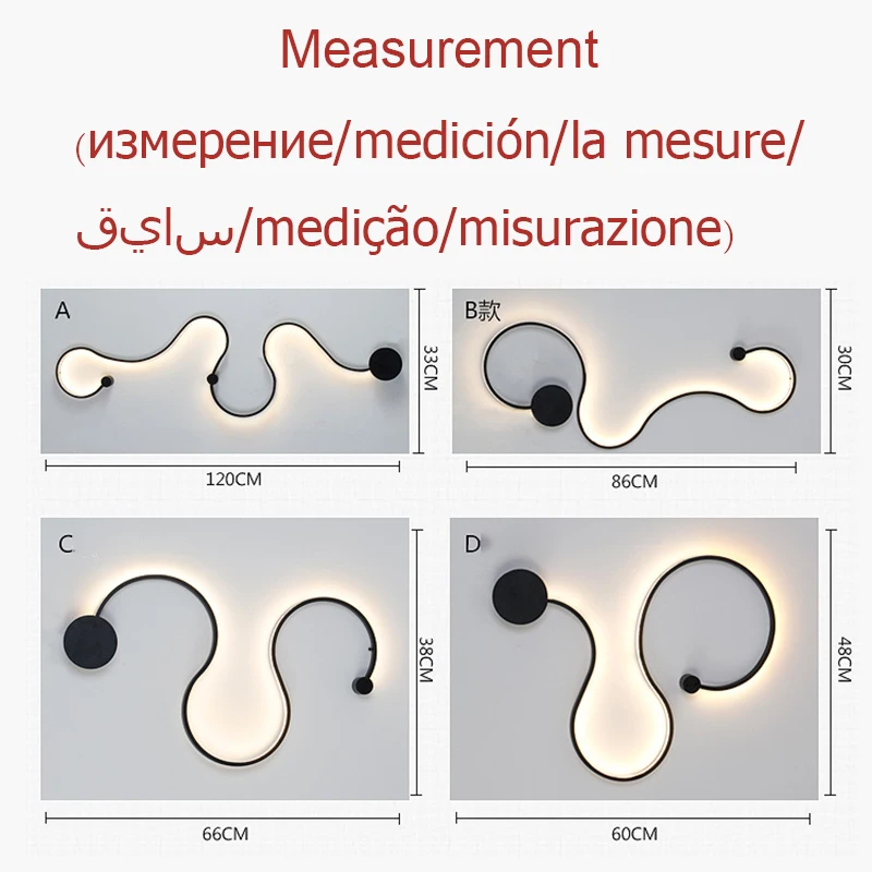 Modern LED wall lamp/sconce/light fixture indoor/interior bedroom/bedside sconce light black/white for hallway/corridor | Освещение