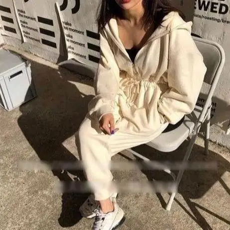 Весна серый/черный женский спортивный костюм комбинезоны 2019 комбинезон с