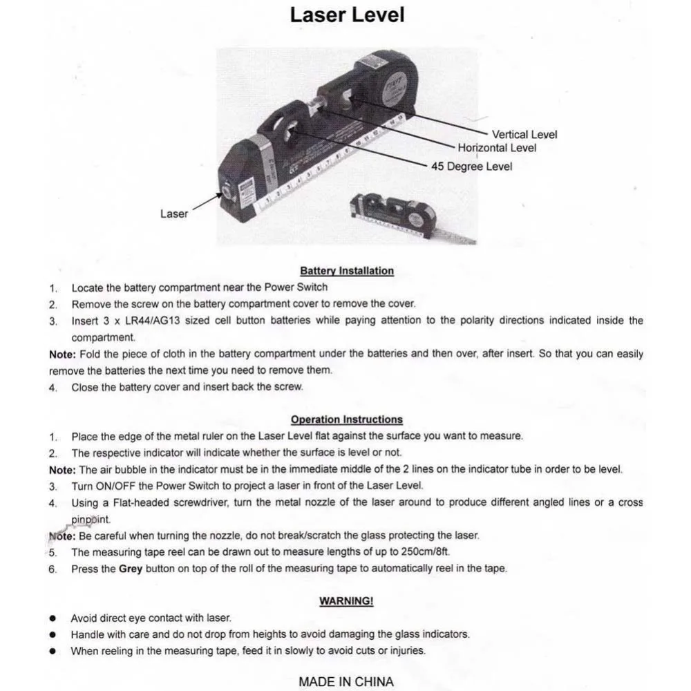 Подлинный поиск универсальный лазерный рычаг уровня поперечный проект