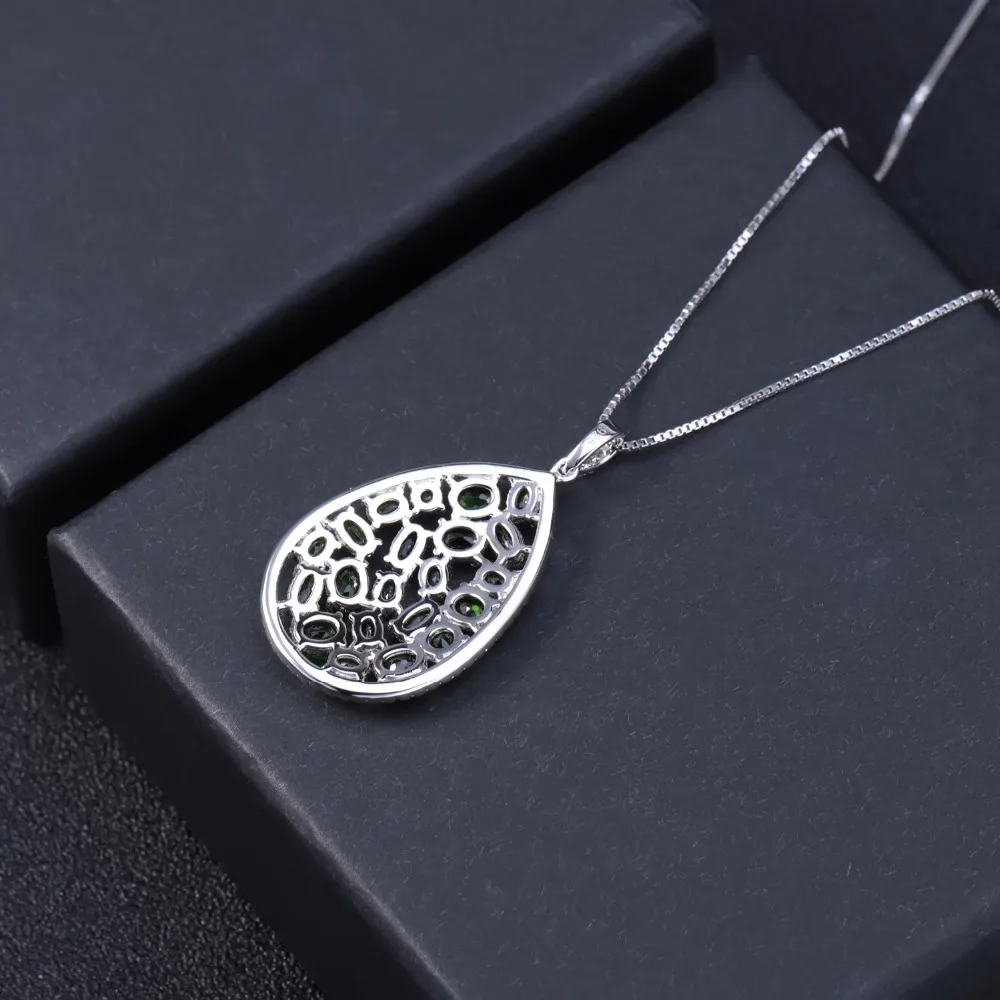 Женская балетная подвеска GEM'S BALLET 5 98ct натуральный хром диопсид серебро 925 пробы