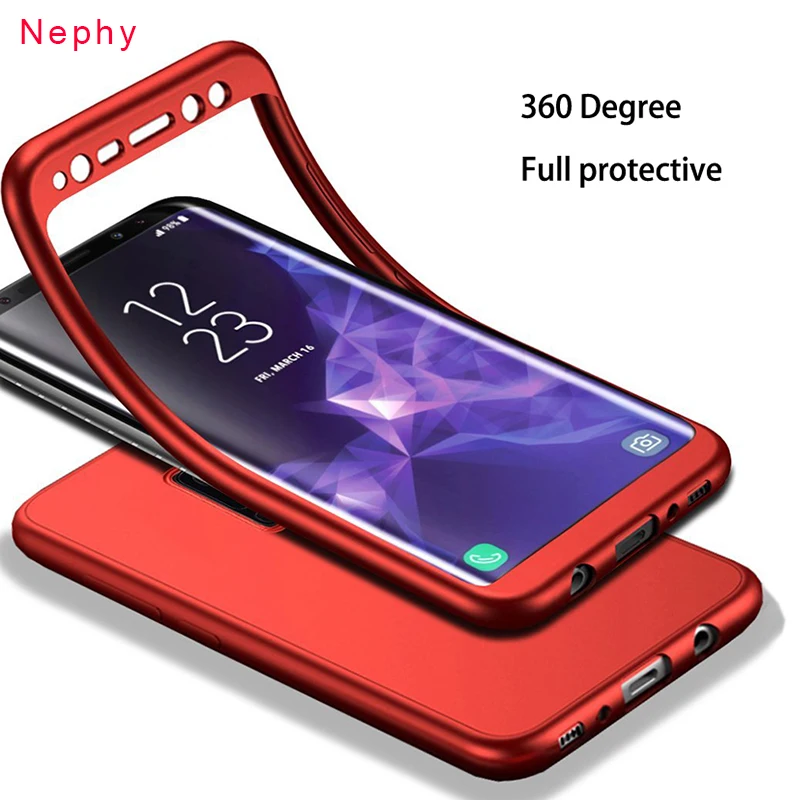 Чехол с полным покрытием на 360 градусов для Samsung Galaxy S9 S8 Plus S7 Edge J3 J5 J7 Pro Prime A3 A5 A7 2016