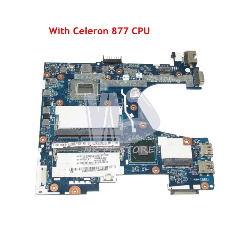 NOKOTION NBSH011003 NB.SH011.003 LA 8941P основная плата для ноутбука Acer 756 материнская DDR3 Celeron 877 CPU