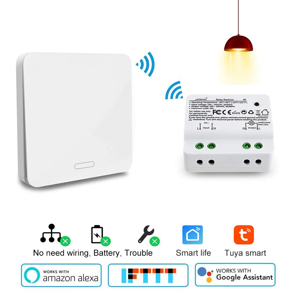 Умный выключатель с таймером и поддержкой Wi Fi 2500 Вт|Пульты ДУ| |