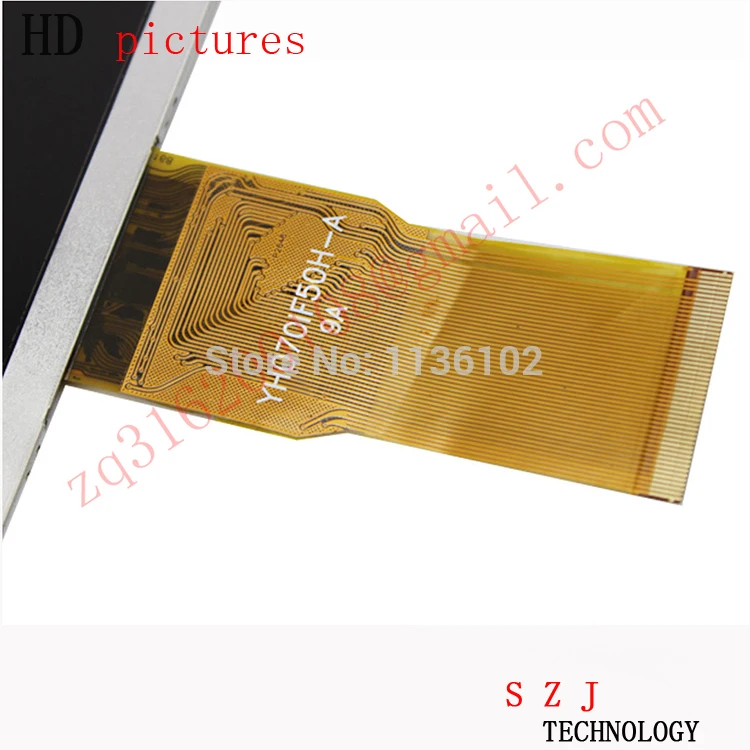 Новый 7 дюймовый YH070IF50H A ЖК дисплей Матрица планшет 163*97 мм TFT экран панель