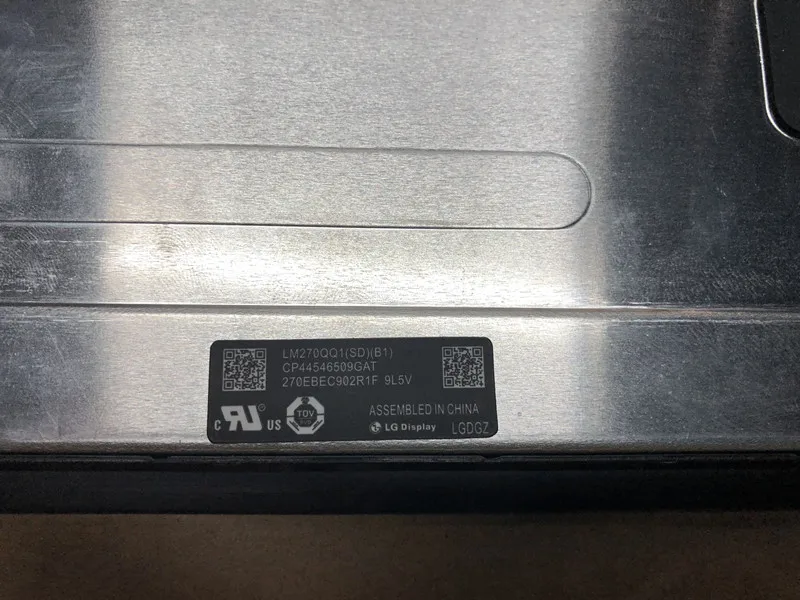 ЖК-дисплей замена стеклянной панели экрана для A1419 Apple iMac 27 дюймов LM270QQ1 (SD) (B1) SDB1 SD B1