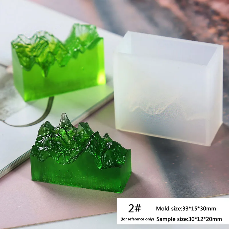 2 шт сплайсинга горный пик силиконовые эпоксидные смолы формы с обеих сторон