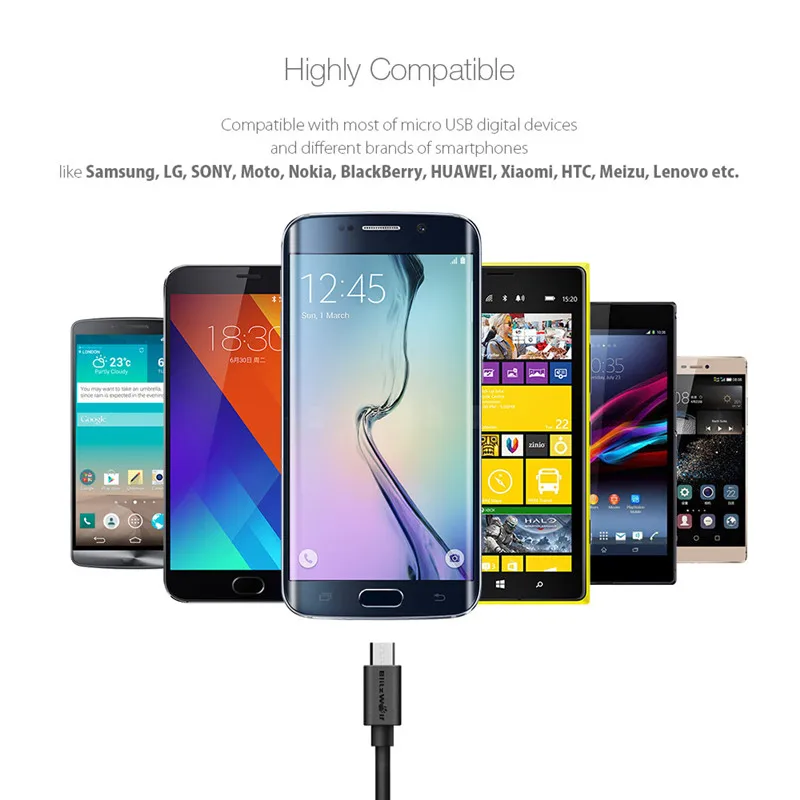 BlitzWolf 2.4A кабель Micro USB для передачи данных кабель USB для быстрой зарядки для Samsung для Android сматфона Xiaomi