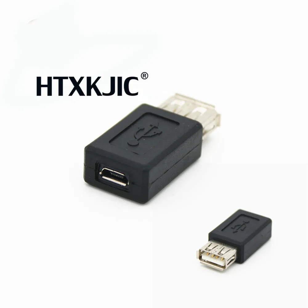 Новинка черный Переходник USB 2 0 типа A мама-Micro B мама переходник с usb на микро