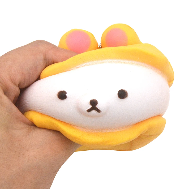 20 шт./лот Kawaii Джамбо колпачок Rilakkuma сжимаемая Кукла мультфильм хлеб ароматическая