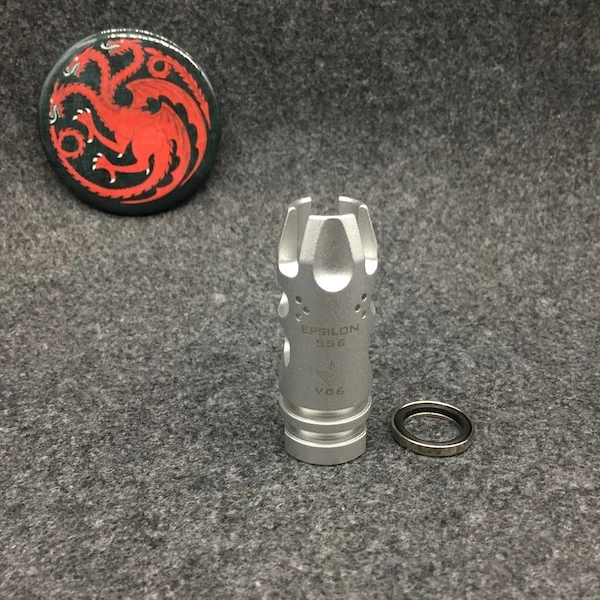 VG6 E Silver Полностью Металлическая 14 мм CCW нить отрицательная гамма EPSILON 556 VG6 Flash Hider для страйкбола Gen9 J9 водный гель шар бластер AEG - Цвет: VG6 E Silver
