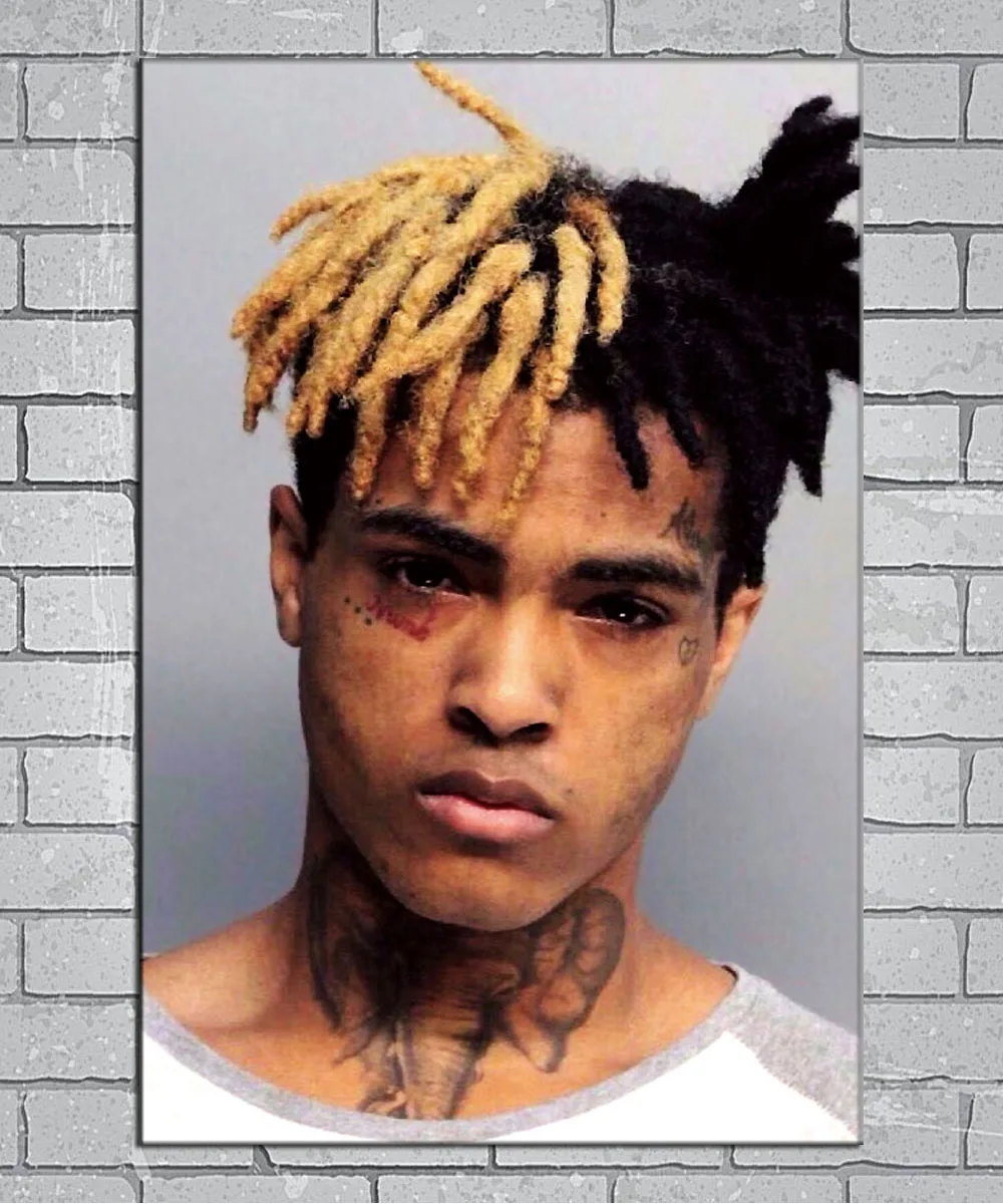 XXXTentacion Rap хип-хоп светлые парусиновые постеры на заказ 24x36 27x40 дюймов домашний
