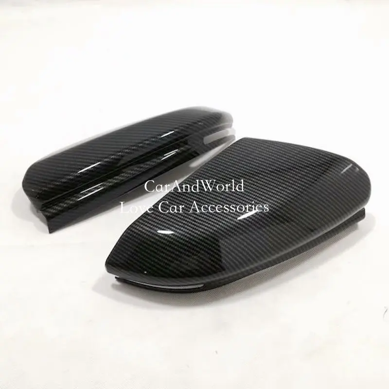 

For Honda Civic 10th 2016-2020 Side Door Mirror Rear View Rearview Caps Trim Cover Carbon Fiber Car Style Molding Accessories